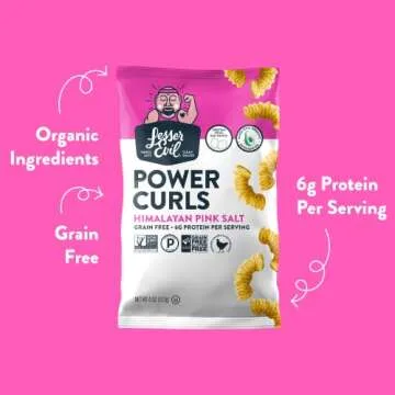 Lesserevil, Power Curls Himalayan Pink Salt, 4 Ounce (Packaging may vary)