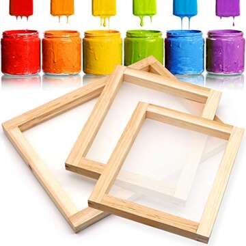 Angela&Alex 21 Pieces Screen Printing Kit for All Ages