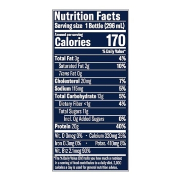 Chobani 20g Low-Fat Greek Yogurt Drink Vanilla