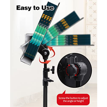 Adjustable Music Stand with Carry Bag for Musicians