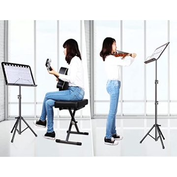 Adjustable Music Stand with Carry Bag for Musicians