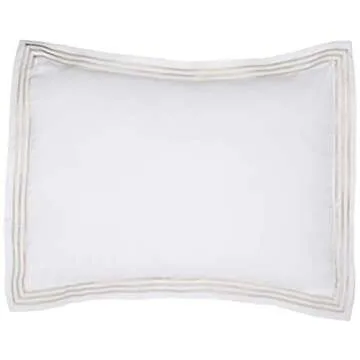 Amazon Basics Embroidered Hotel Stitch Duvet Set - King Size