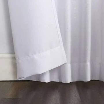 No. 918 Trevor Heathered Semi-Sheer Curtains 40" x 108"