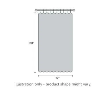 No. 918 Trevor Heathered Semi-Sheer Curtains 40" x 108"