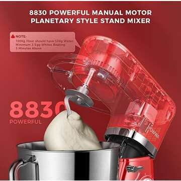 POWWA Electric Household Mixer - Certified Performance