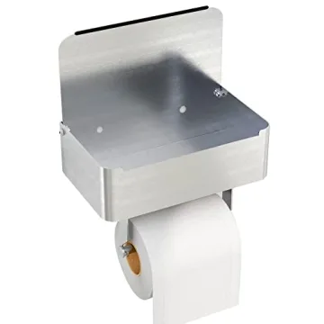 Stylish JUYSON Toilet Paper Holder with Shelf for Wipes