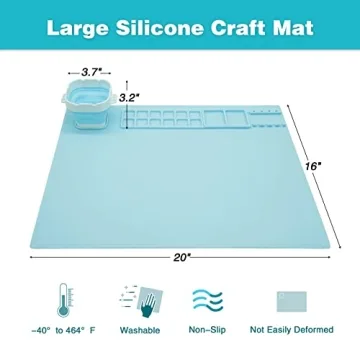 Silicone Craft Mat for Kids - 20"x16" Art Mat