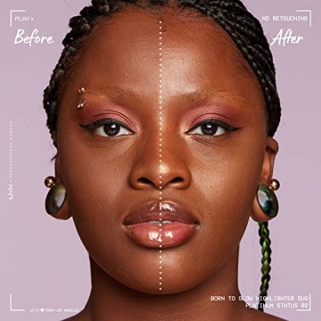 NYX Born to Glow Icy Highlighter Duo for Radiant Skin