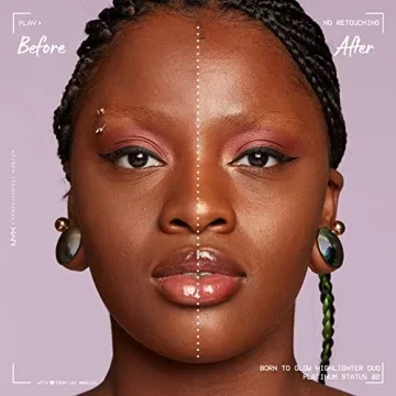 NYX Born to Glow Icy Highlighter Duo for Radiant Skin