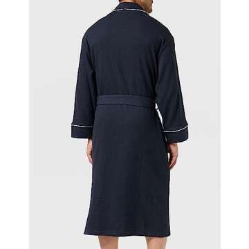 Amazon Essentials Men’s Waffle Robe Lightweight Comfort