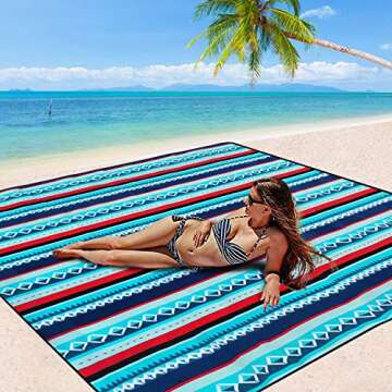 Mumu Sugar Extra Large Picnic Blanket 80x80 Portable Waterproof