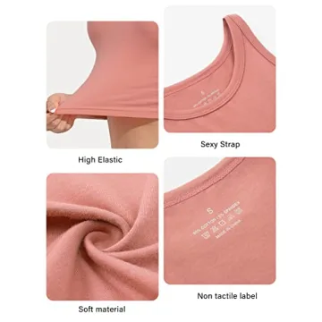 Kole Meego Women's Crop Tops for Workout - 4 Pack