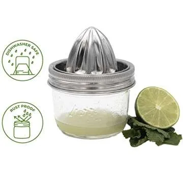 Stainless Steel Juicer Lid for Mason Jars - Citrus Squeezer
