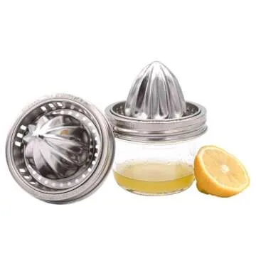 Stainless Steel Juicer Lid for Mason Jars - Citrus Squeezer