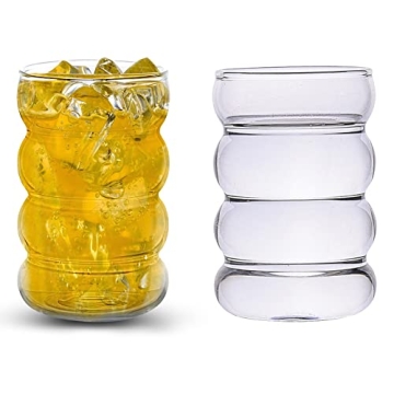 Peyan Vintage 10 oz Bubble Glasses - Elegant Drinkware