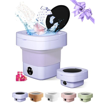 Portable Washing Machine, 9L Mini Laundry Washer with 3 Modes Cleaning for Underwear, Baby Clothes, ...