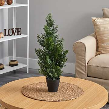 Nearly Natural 2ft. Mini Cedar Pine Tree (Indoor/Outdoor)