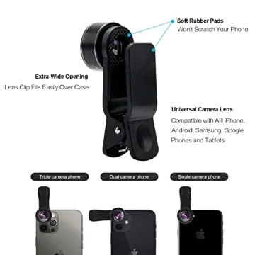 Mocalaca Phone Camera Lens Kit - 11 Lenses for Smartphones