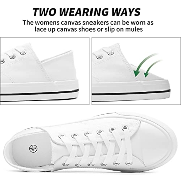 FRACORA Women's Canvas Slip-On Sneakers for All-Day Comfort