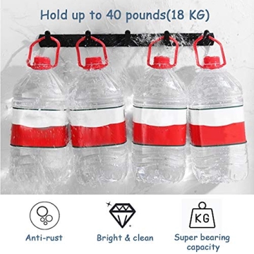 Spotact Wall Mounted Coat Rack With 8 Hooks - Modern Design