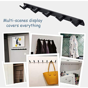 Spotact Wall Mounted Coat Rack With 8 Hooks - Modern Design