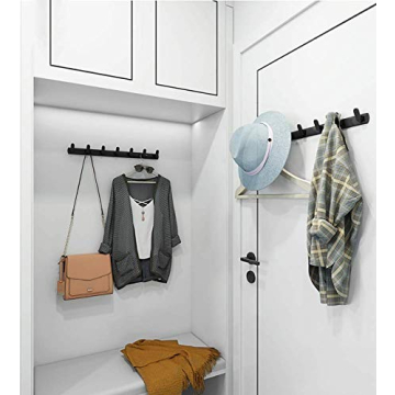 Spotact Wall Mounted Coat Rack With 8 Hooks - Modern Design