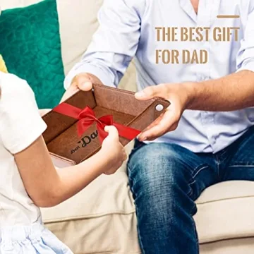 Best Dad Ever PU Leather Valet Tray Gifts