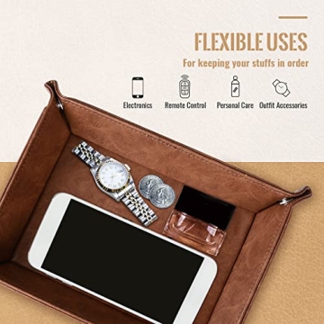 Best Dad Ever PU Leather Valet Tray Gifts