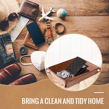 Best Dad Ever PU Leather Valet Tray Gifts