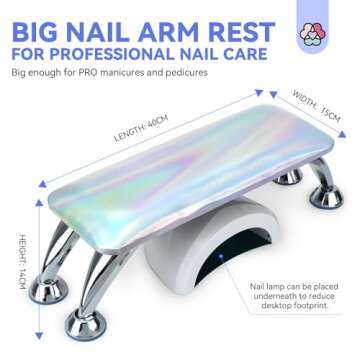 SAVILAND Professional Nail Arm Rest for Ultimate Comfort