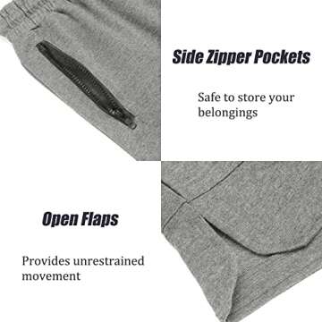 COOFANDY Mens 5 Inch Athletic Workout Shorts with Pockets