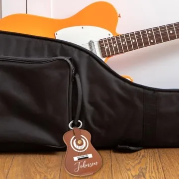 Personalized Leather Guitar Picks Holder – 18 Slots