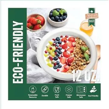 Compostable Heavy Duty Eco-Friendly Bowls 50 Count