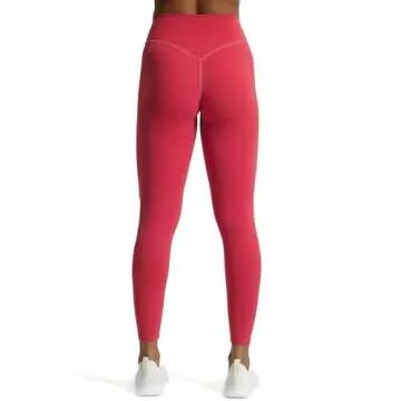 Aoxjox High Waisted Workout Leggings for Women Tummy Control Buttery Soft Yoga Metamorph Deep V Pants 26" (Love Potion, Medium)