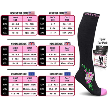 Physix Gear Compression Socks for Optimal Circulation and Comfort
