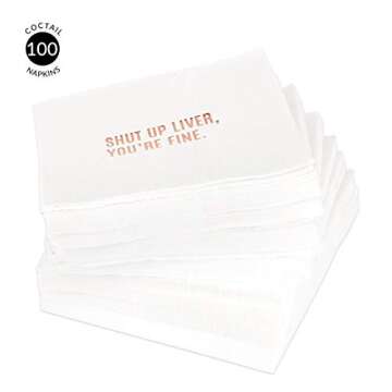 Funny Andaz Press Cocktail Napkins - 100 Pack
