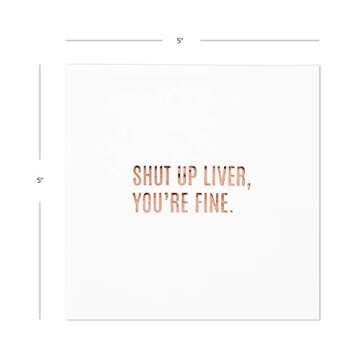 Funny Andaz Press Cocktail Napkins - 100 Pack