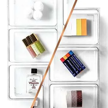 BINO 3-Section Plastic Drawer Organizer | Durable & Multi-Purpose