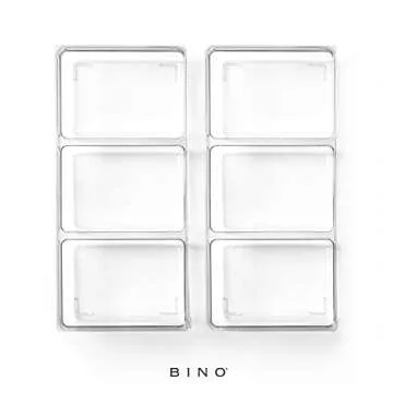 BINO 3-Section Plastic Drawer Organizer | Durable & Multi-Purpose