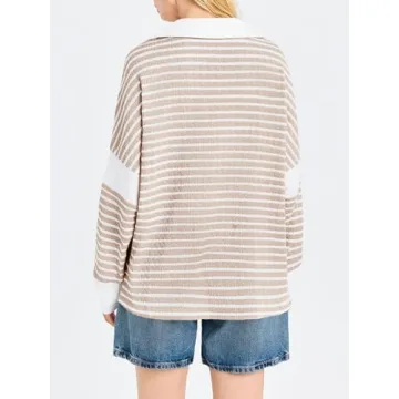 Stylish Striped Oversized Sweatshirt for Women