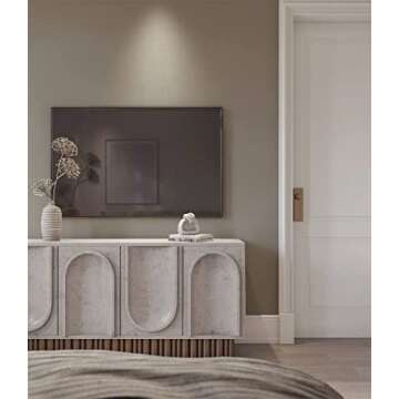 Dimoon 236''x17.7'' Etoupe Peel and Stick Wallpaper Contact Paper Modern Self Adhesive Wall Paper Removable Renter Friendly Textured Solid Color Shelf Cabinet Vinyl Roll (236''x17.7'',Etoupe)