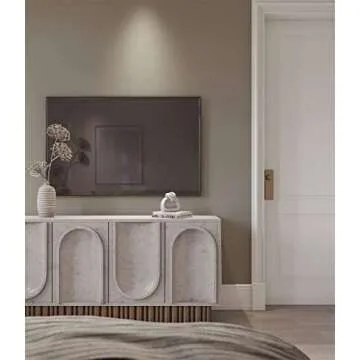 Dimoon 236''x17.7'' Etoupe Peel and Stick Wallpaper Contact Paper Modern Self Adhesive Wall Paper Removable Renter Friendly Textured Solid Color Shelf Cabinet Vinyl Roll (236''x17.7'',Etoupe)