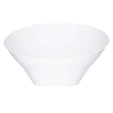 Elegant Disposable Angled Plastic Bowls for Any Occasion