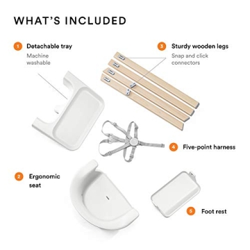 Stokke Clikk High Chair in White - Safe and Travel-Friendly