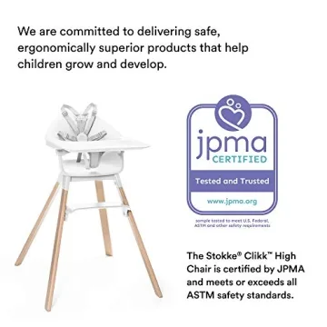Stokke Clikk High Chair in White - Safe and Travel-Friendly