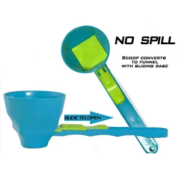 Slide Scoop No-Spill Measuring Scoop + Funnel for Drinks