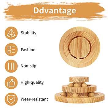 Double Layer Cat Track Turntable with Bell Ball