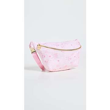 Stoney Clover Lane Women's Nylon Jumbo Fanny Pack, Climbing Roses - Pink On Pink, One Size
