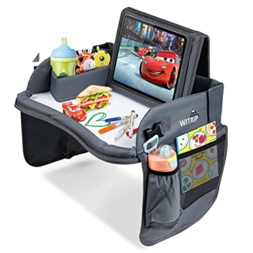 WITRIP Kids Travel Tray with Dry Erase Board for Car Seats