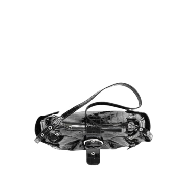 MadGrandeur Stylish Black Purse for Women with Gothic Touches